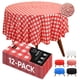 thumbnail image 1 of Utopia Kitchen Manteles Plásticos Redondos Impermeables Paquete de 12 de 213 cm, 1 of 9