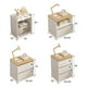 thumbnail image 3 of Pack 2 Velador Doble Cajón Estilo Nórdico 41*30*32cm Color Blanco, 3 of 6