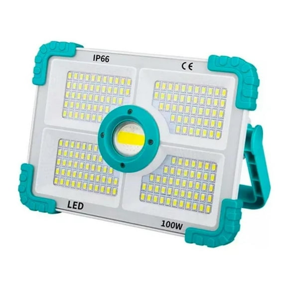Foco Reflector Linterna Solar Portatil 100W 188LED IP66