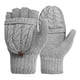 thumbnail image 2 of Lindos guantes de lana de doble uso, cálidos guantes de lana de medio dedo y medio dedo para otoño e invierno para mujeres y hombres., 2 of 8