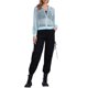 thumbnail image 2 of INSPIRE CHIC Chaqueta con puños acanalados para mujer Sudadera con capucha Chaqueta bomber de malla M Azul claro, 2 of 6