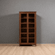 thumbnail image 3 of Vitrinero Alto de Madera 2 Puertas Vitrina de Pino con Vidrio - Café - 80x35x180 cm, 3 of 3