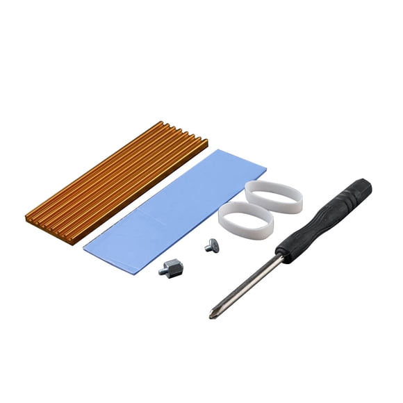 M.2 2280 SSD Disipador De Calor Aleación De Aluminio Ligero Fácil De Instalar Oro Duradero