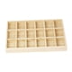 thumbnail image 3 of Caja De Bandeja De Joyería, Bandeja De Almacenamiento De Joyería De Madera Para Escaparate De Tienda Casera, 18 Rejillas, 3 of 5