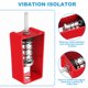 thumbnail image 3 of Uxcell Colgadores de Aisladores de Vibración de Resorte para Techo para Procesador de Aire A/C Rojo 4.53 x 2.52 x 1.73 Pulgadas, 3 of 7
