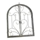 thumbnail image 1 of Marco De Ventana Arqueado Con Pergamino De Metal Para Decoración De Pared, Imitación óxido, Para Puerta De Entrada De Jardín., 1 of 5