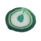 thumbnail image 5 of 1 pieza 80-100mm ágata cuarzo rebanadas de cristal posavasos casa ornamento verde, 5 of 5