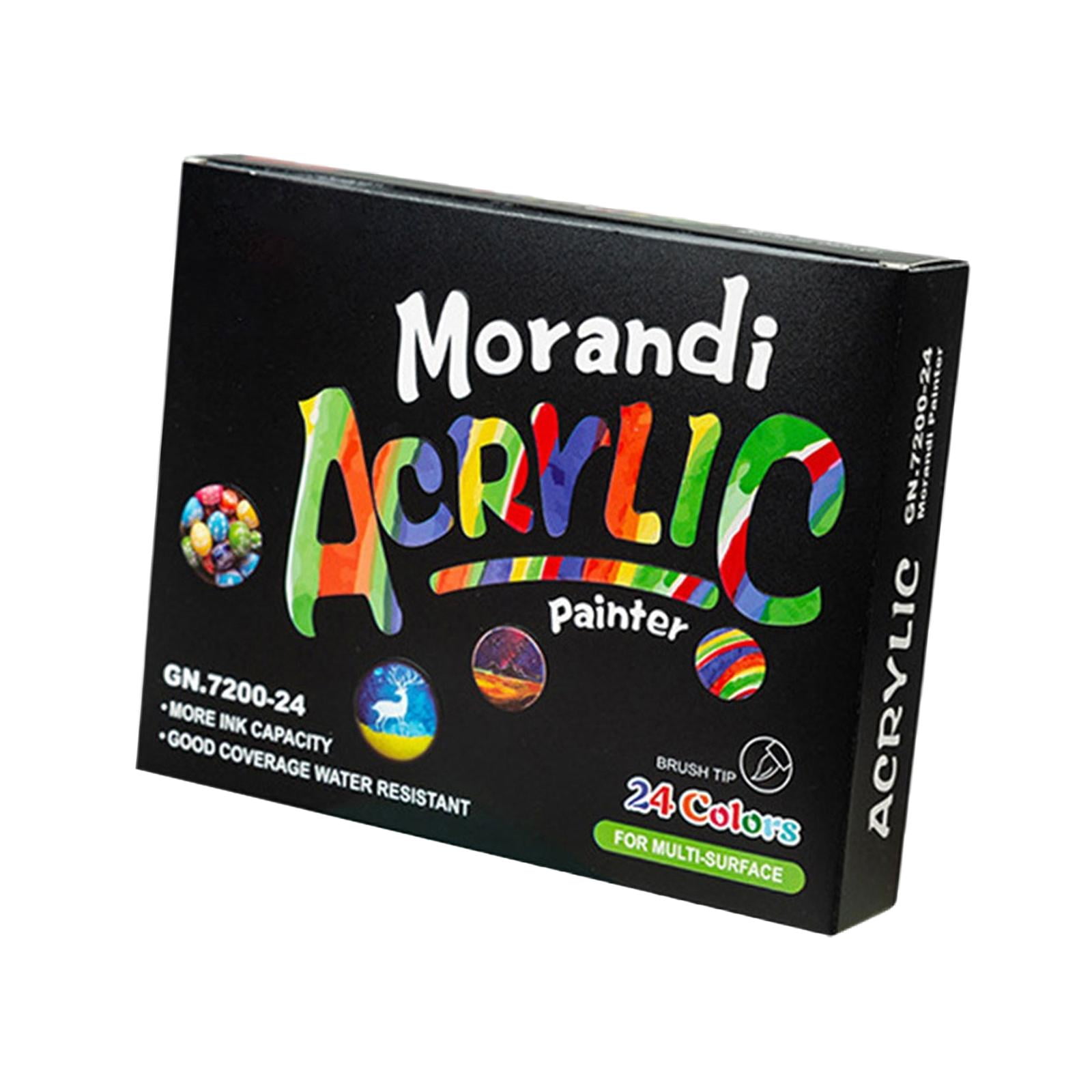 Bothyi - Juego De Marcadores De Pintura Acrílica Bolígrafos De Pintura Acrílica Profesionales Para Taza De Vidrio 24 Colores