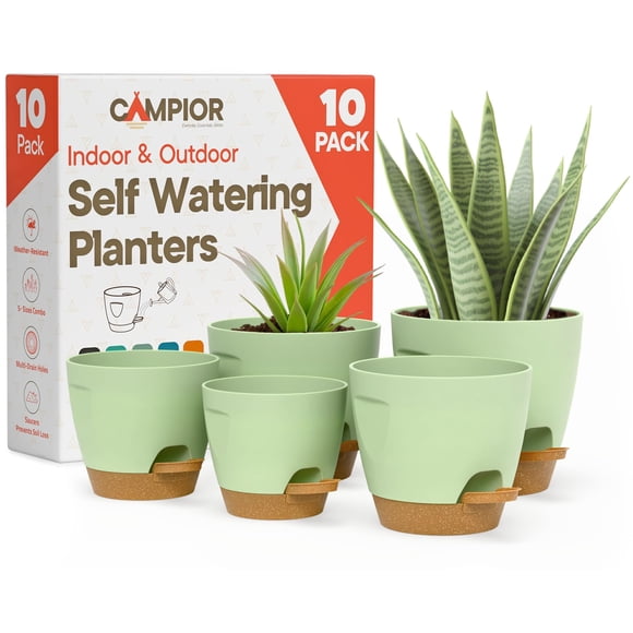 Macetas Campior 10 Pack con Autorriego para Interior y Exterior