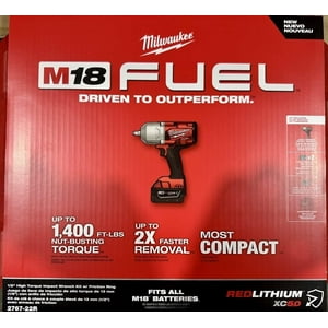 Llave De Impacto Milwaukee 2767-22R Fuel High Torque 1/2 Con Anillo De Fricción