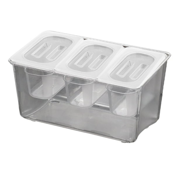 Compartimentos Extraíbles Del Carrito De Condimentos Refrigerados Para La Barra De Estación De Perritos Calientes Del Hotel 3 Compartimentos