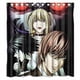 thumbnail image 1 of Cortina de ducha de Anime Death Note, juego de cortina de baño con ganchos, tamaño 66 x 72 pulgadas, 1 of 3