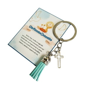 Chiquillos.Cl - Recuerdos Encintados Primera Comunion Tarjetas + 12 Llaveros