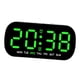thumbnail image 1 of Reloj Despertador Digital Ajuste De Brillo De 5 Niveles Para Dormitorio, Estante, Sala De Estar, Verde, 1 of 5