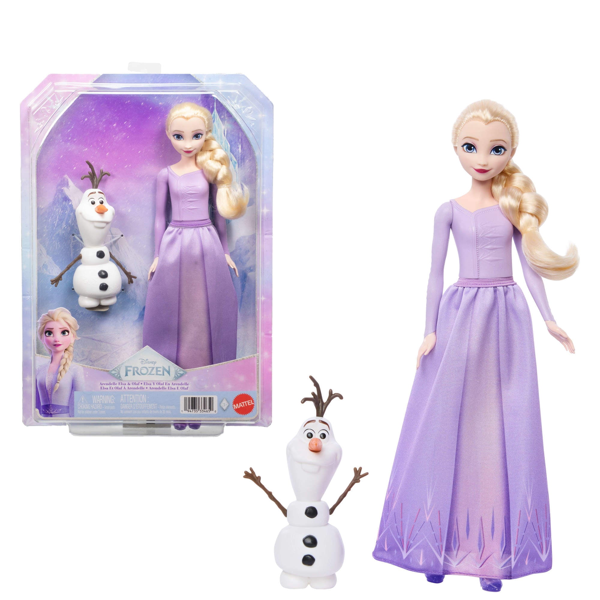 Mattel - Princesas Con Accesorios Sorpresa Elsa Y Olaf En Arendelle