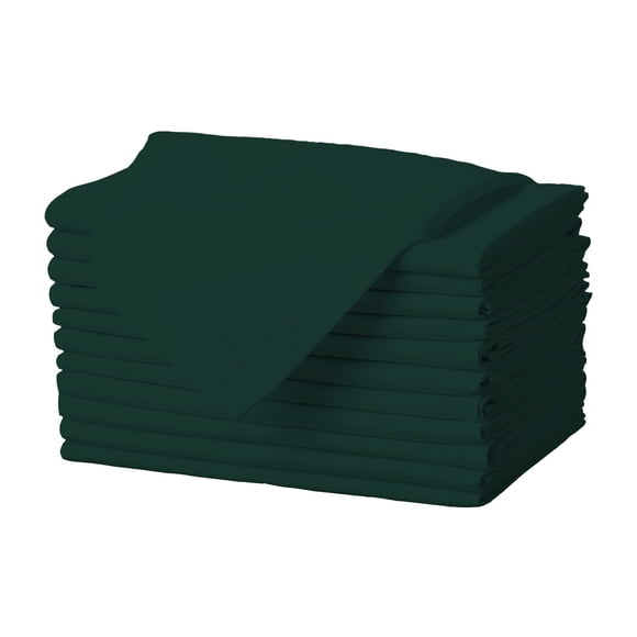 Servilletas de tela Gee Di Moda Hunter Green, 43 x 43 cm, juego de 12