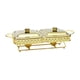 thumbnail image 4 of Chafing Dish Compacto Resistente Con Tapas Servidor De Buffet Para Cenas Hotel Picnic Oro, 4 of 5