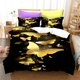 thumbnail image 1 of Golden Butterfly Bedding SetDuvet Cover Comforter Bed Set Quilt Cover Pillowcase Boys Girls Adults, 1 of 5