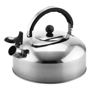 Genérico - Tetera De Acero Inoxidable Con Silbato De 3 Litros, Plateada