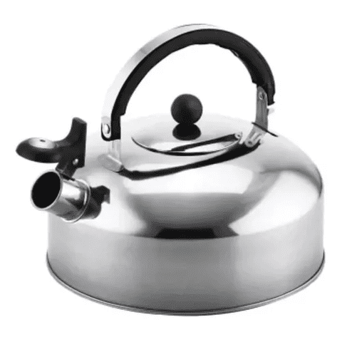 Genérico - Tetera De Acero Inoxidable Con Silbato De 3 Litros, Plateada