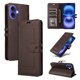 thumbnail image 1 of Premium Wallet Case for iPhone 16 Plus with Card Slots & Kickstand, Flip Cover Brown, 1 of 6