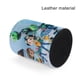 thumbnail image 4 of Rusty Rivets-theme Cylinder Pen Holder Pencil Organizer with Flannel Lining PVC Leather Material Cardboard Base for study work 10*8CM, 4 of 6