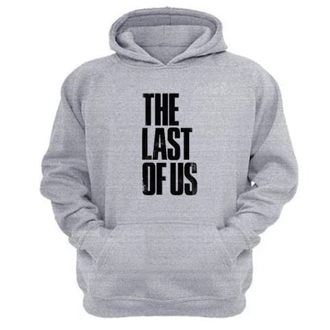 Genérico - Polerón Canguro The Last Of Us Gris Claro Talla L Unisex