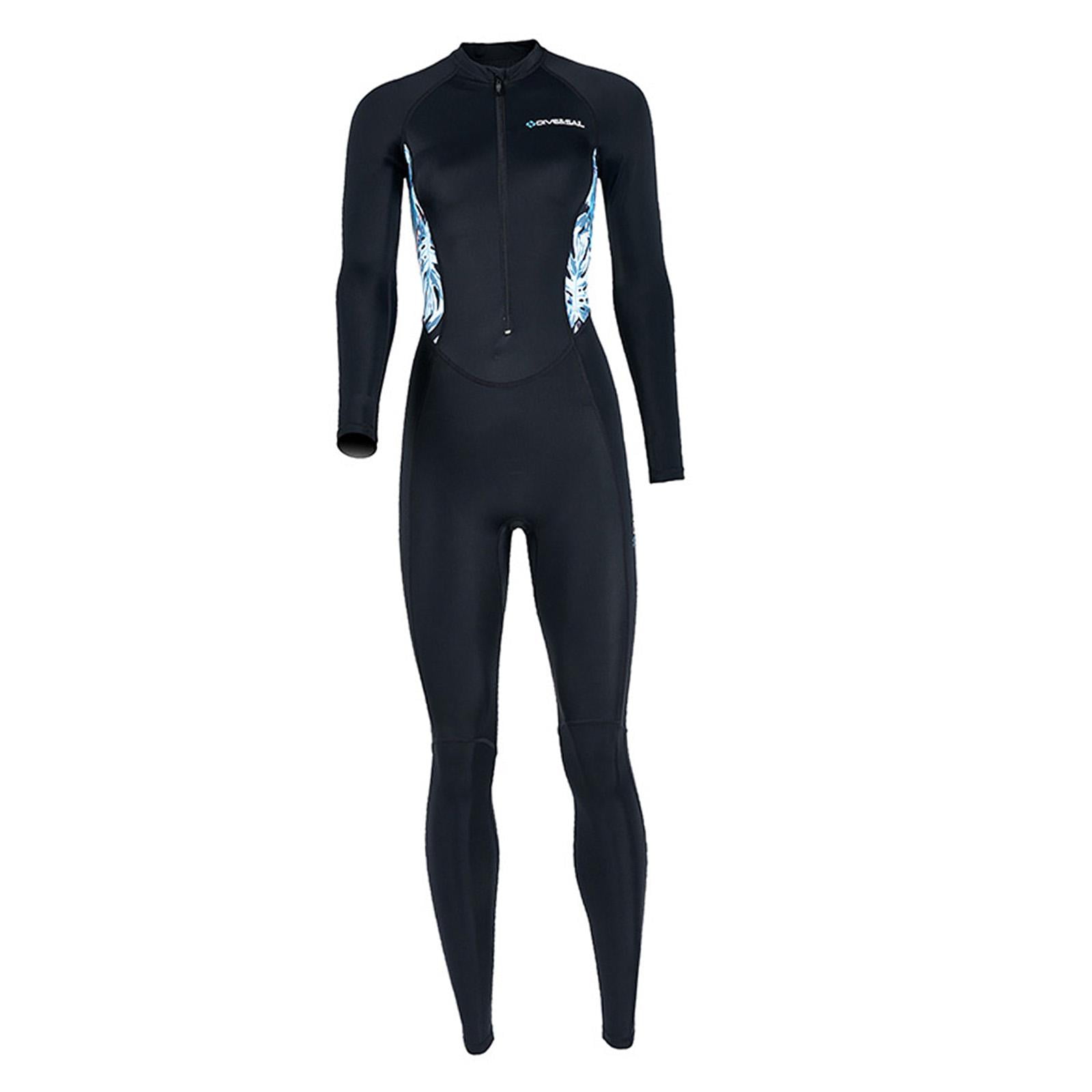 Magideal - Traje De Baño Traje De Baño Con Cremallera Frontal Traje De Baño De Cuerpo Completo Traje De Buceo Traje Húmedo Para Deportes Acuáticos Natación Buceo Negro Xl