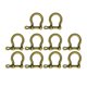 thumbnail image 5 of 10 Uds Hebillas De Herradura Llave Hecha A Mano Chian Arco Grillete Para Juguetes Correas Artesanía Cobre, 5 of 5