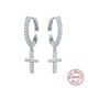 thumbnail image 1 of Aretes HESHPAWS S925 Sterling Silver Cross Diamantados Plata, 1 of 3