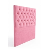 Home V Ele - Respaldo Capinote Rosado Plaza Y Media Premium Con 5 Lineas De Botones