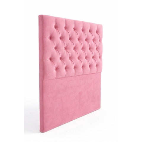 Home V Ele - Respaldo Capinote Rosado Plaza Y Media Premium Con 5 Lineas De Botones