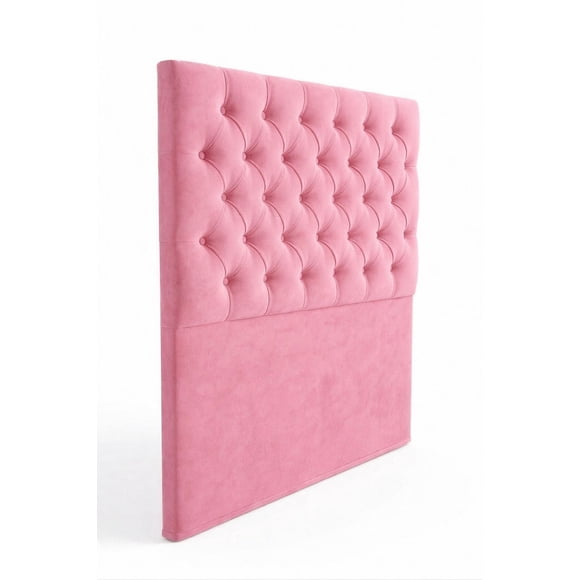 Respaldo Capinote 1.5 plazas ROSADO PREMIUM con 5 lineas de botones