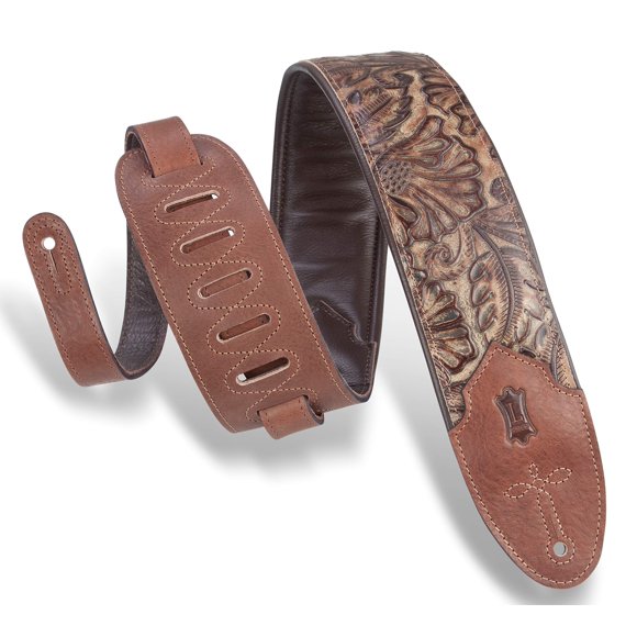 Correa para guitarra Levy's Leathers Sundance de 3 pulgadas de ancho, piel estampada