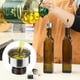thumbnail image 4 of Dispensador de aceite AOZITA de vidrio de 500 ml con vertedores de acero inoxidable, 4 of 8
