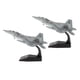 thumbnail image 2 of 2 Uds 1:100 Aviones Americanos F-22 Aviones De Combate Raptor Modelo De Aleación Fundida, 2 of 5