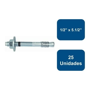 Anclajes - Perno Anclaje 1/2"" X 5.1/2"" 25Un.