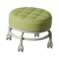 Magideal - Taburete De Asiento De Rodillo Bajo Taburete De Pedicura Ligero Fácil De Mover Taburete Pequeño Para Tareas Domésticas Mini Taburete Móvil Para Garaje Verde