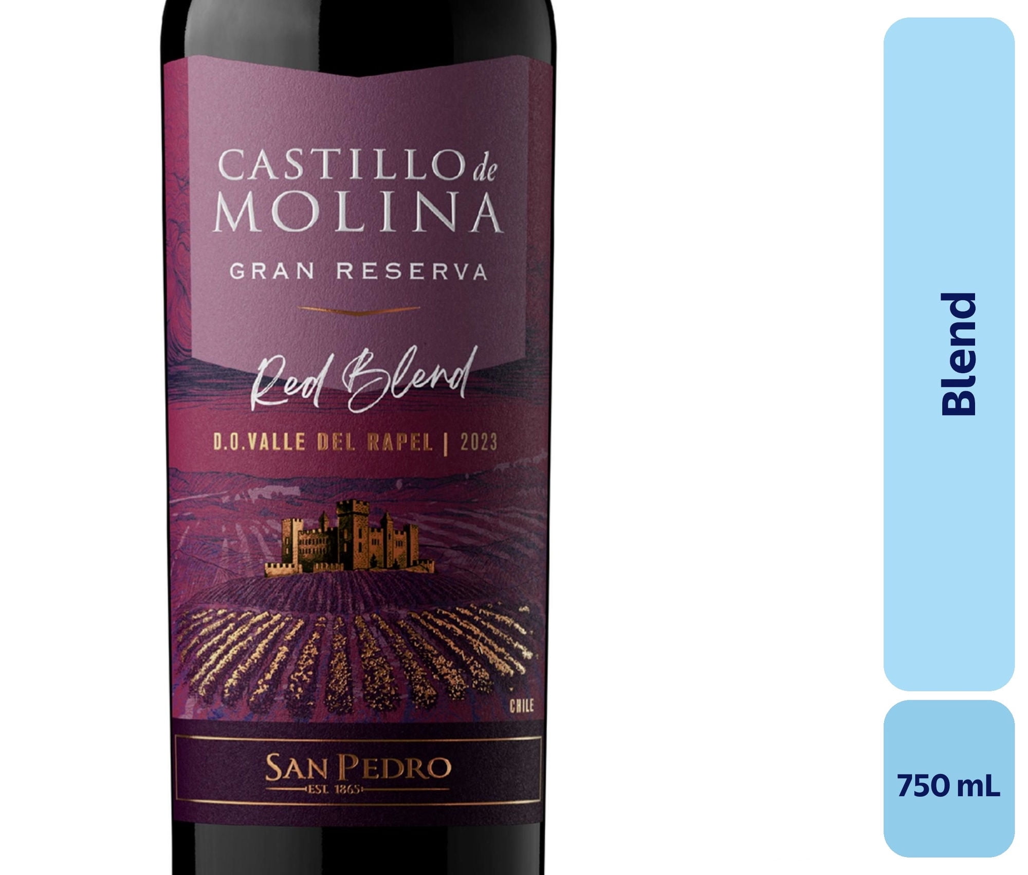Vino Blend Botella 750 mL Castillo Molina