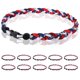 thumbnail image 1 of Collar De Béisbol Con Cuerda Trenzada De 3 Colores Estilo Tornado 18 1 Cm Paquete De 12, 1 of 8