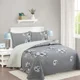 thumbnail image 2 of Cubrecama Quilt Sherpa 2pl Blancos Y Beige Estampado Floral, 2 of 3