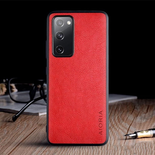 Luxury Vintage Leather Skin Coque Soft Phone Case For Samsung S20 Fe Plus Ultra