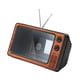 thumbnail image 2 of Amplificador De TV De 11" De Diseño Retro, Regalo Para Papá, Miniamplificador Para Juegos, Cualquier Teléfono Inteligente, Madera Roja, 2 of 5