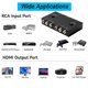 thumbnail image 5 of Convertidor AV a HDMI Arector de 2 puertos 1080P/720P con control remoto, 5 of 6