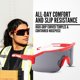 thumbnail image 5 of Gafas de seguridad Jackson Safety Maxview+ con marco rojo y lentes ahumadas, 5 of 6