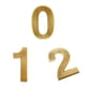 thumbnail image 3 of 3 Placas Autoadhesivas De Plástico Dorado Para Número De Puerta, Dígito Numérico 0 1 2, 3 of 7