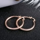 thumbnail image 4 of 18K Gold Plated Hoop Huggie Earrings: Perfect for Women & Girls' Parties & Holidays!, 4 of 5
