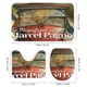thumbnail image 3 of La vida magnífica de Marcel Pagnol-theme 4-Piece Shower Curtain Set with Rugs, Waterproof Bathroom Decor Set Includes Bath Mat, U-Shaped Rug, Toilet Lid Cover and Curtain with Hooks, 3 of 6