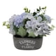 thumbnail image 2 of Planta Artificial Macetero De Cemento Flowers And Plants celeste, 2 of 8