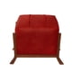 thumbnail image 2 of Pouf Marsella Cuero Kentucky Rojo, 2 of 3